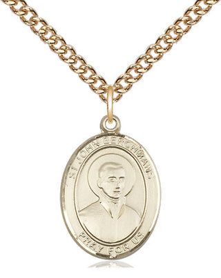 14kt Gold Filled Saint John Berchmans Medal Religious Jewelry Engraved Catholic Saint Jewelry