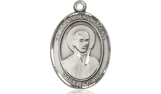 Sterling Silver Saint John Berchmans Medal Religious Jewelry Engraved Catholic Saint Jewelry