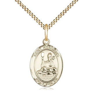14kt Gold Filled Saint Honorius Medal Religious Jewelry Engraved Catholic Saint Jewelry