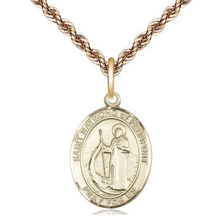 14kt Gold Filled Saint Raymond of Penafort Medal Religious Jewelry Engraved Catholic Saint Jewelry