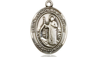 Pewter Saint Raymond of Penafort Medal Engraved Catholic Saint Jewelry