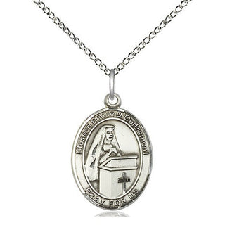 Sterling Silver Blessed Emilee Doultremont Medal Religious Jewelry Engraved Catholic Saint Jewelry