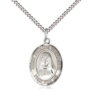 Pewter Saint Pauline Visintainer Medal Religious Jewelry Engraved Catholic Saint Jewelry