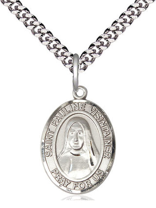 Sterling Silver Saint Pauline Visintainer Medal Religious Jewelry Engraved Catholic Saint Jewelry