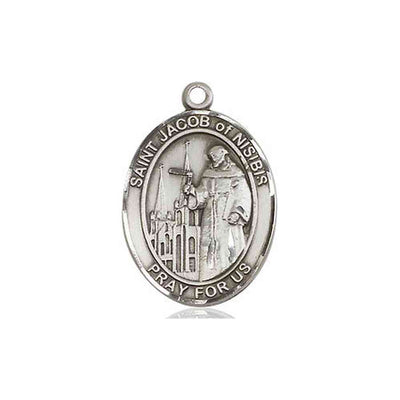 Sterling Silver St. Jacob of Nisibis Medal | Medium | Engravable