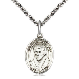 Sterling Silver Saint Peter Canisius Medal Religious Jewelry Engraved Catholic Saint Jewelry