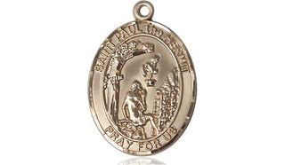 14kt Gold Filled Paul the Hermit Medal Engraved Catholic Saint Jewelry