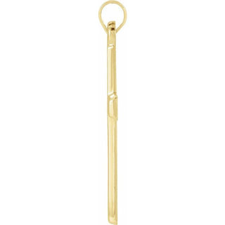14K Yellow Cross Pendant 