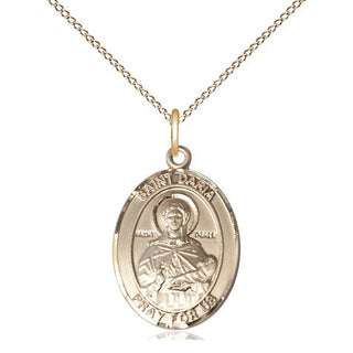 14kt Gold Filled Saint Daria Medal Religious Jewelry Engraved Catholic Saint Jewelry