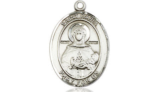 Pewter Saint Daria Medal Engraved Catholic Saint Jewelry
