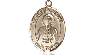14kt Gold Filled Saint Peter Chanel Medal Engraved Catholic Saint Jewelry