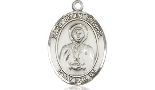 Pewter Saint Peter Chanel Medal Engraved Catholic Saint Jewelry