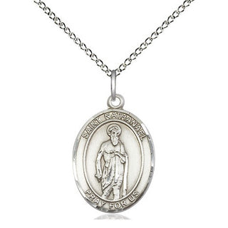 Sterling Silver Saint Nathanael Medal Religious Jewelry Engraved Catholic Saint Jewelry