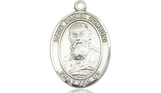 Sterling Silver Saint Daniel Comboni Medal Religious Jewelry Engraved Catholic Saint Jewelry