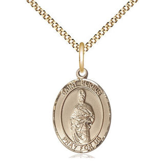 14kt Gold Filled Saint Eligius Medal Religious Jewelry Engraved Catholic Saint Jewelry