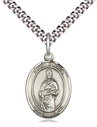Pewter Saint Eligius Medal Religious Jewelry Engraved Catholic Saint Jewelry