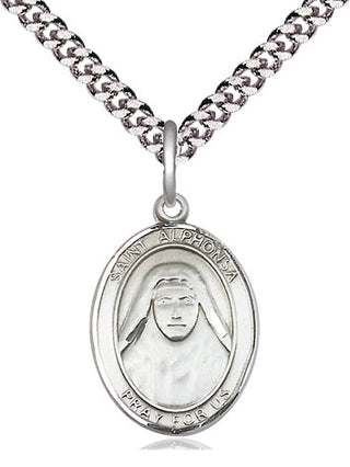 Sterling Silver Saint Alphonsa Medal Religious Jewelry Engraved Catholic Saint Jewelry