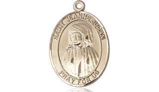 14kt Gold Filled Saint Jeanne Jugan Medal Engraved Catholic Saint Jewelry