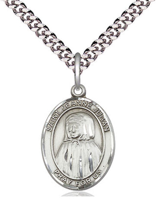 Pewter Saint Jeanne Jugan Medal Religious Jewelry Engraved Catholic Saint Jewelry
