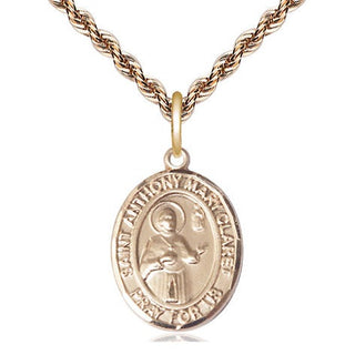 14kt Gold Filled Saint Anthony Mary Claret Medal Religious Jewelry Engraved Catholic Saint Jewelry