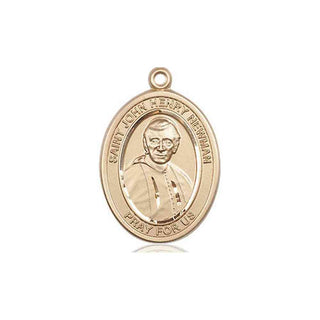 14kt Gold Filled Blessed John Henry Newman Medal Engraved Catholic Saint Jewelry