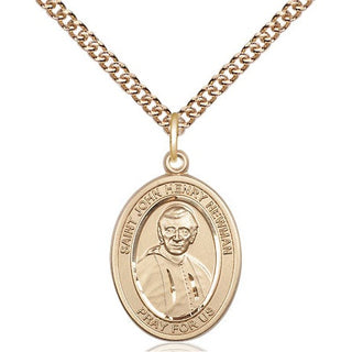 14kt Gold Filled Blessed John Henry Newman Medal Religious Jewelry Engraved Catholic Saint Jewelry