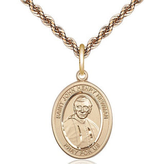 14kt Gold Filled Blessed John Henry Newman Medal Religious Jewelry Engraved Catholic Saint Jewelry