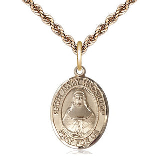 14kt Gold Filled Saint Mary Mackillop Medal Religious Jewelry Engraved Catholic Saint Jewelry