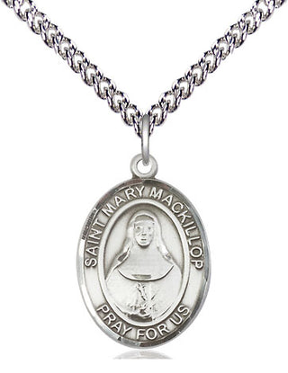 Sterling Silver Saint Mary Mackillop Medal Religious Jewelry Engraved Catholic Saint Jewelry