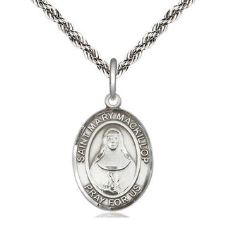 Sterling Silver Saint Mary Mackillop Medal Religious Jewelry Engraved Catholic Saint Jewelry