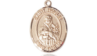 14kt Gold Filled Saint Fidelis Medal Engraved Catholic Saint Jewelry