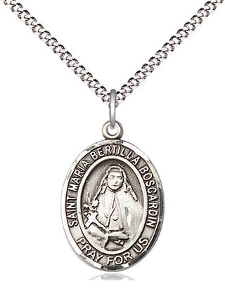 Pewter Saint Maria Bertilla Boscardin Medal Religious Jewelry Engraved Catholic Saint Jewelry