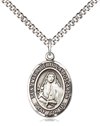 Sterling Silver Saint Maria Bertilla Boscardin Medal Religious Jewelry Engraved Catholic Saint Jewelry