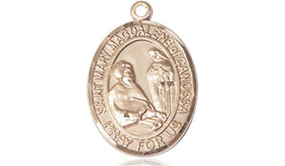 14kt Gold Filled Saint Mary Magdalene of Canossa Medal Engraved Catholic Saint Jewelry