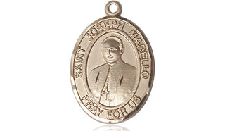 14kt Gold Filled Saint Joseph Marello Medal Engraved Catholic Saint Jewelry