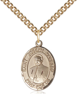 14kt Gold Filled Saint Joseph Marello Medal Religious Jewelry Engraved Catholic Saint Jewelry