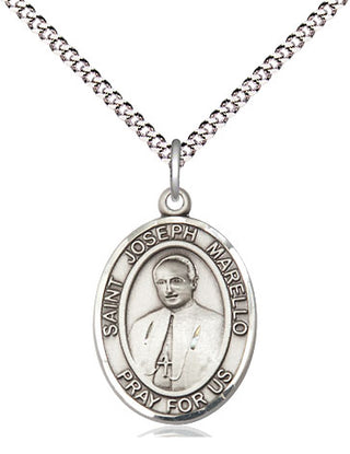 Pewter Saint Joseph Marello Medal Religious Jewelry Engraved Catholic Saint Jewelry