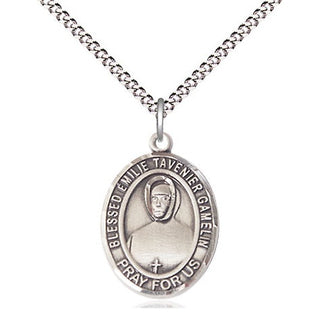 Pewter Blessed Emilie Tavernier Gamelin Medal Religious Jewelry Engraved Catholic Saint Jewelry