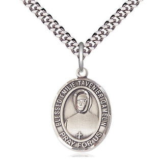 Pewter Blessed Emilie Tavernier Gamelin Medal Religious Jewelry Engraved Catholic Saint Jewelry
