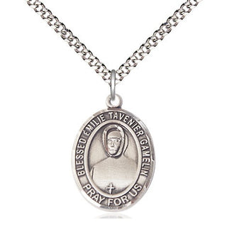Pewter Blessed Emilie Tavernier Gamelin Medal Religious Jewelry Engraved Catholic Saint Jewelry