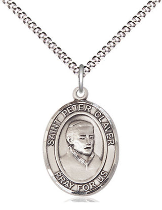 Sterling Silver Saint Peter Claver Medal Religious Jewelry Engraved Catholic Saint Jewelry