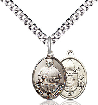 Pewter Pope Francis Medal Religious Jewelry