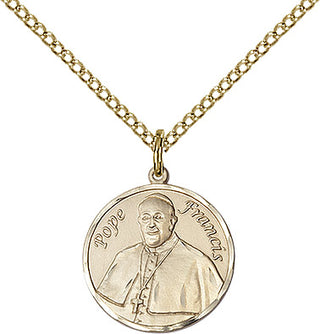 14kt Gold Pope Francis Medal