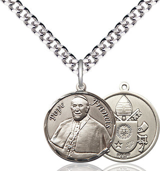 Pewter Pope Francis Medal Religious Jewelry