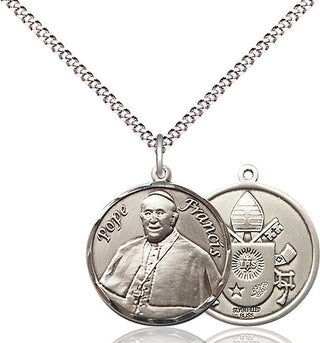 Sterling Silver Pope Francis Medal Religious Jewelry