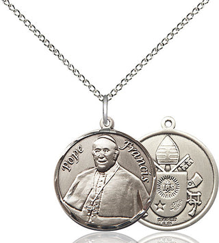 Sterling Silver Pope Francis Medal Religious Jewelry