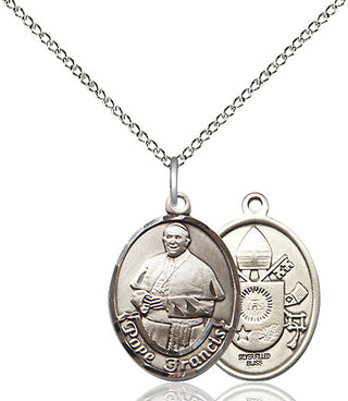 Sterling Silver Pope Francis Medal Religious Jewelry
