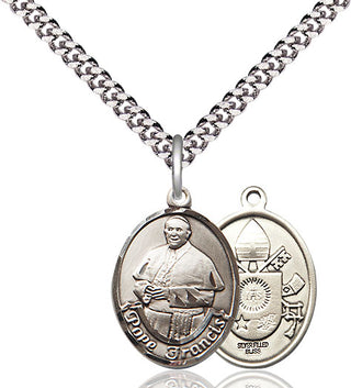 Sterling Silver Pope Francis Medal Religious Jewelry
