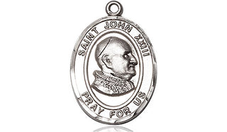 Sterling Silver Saint John Xxiii Medal Religious Jewelry Engraved Catholic Saint Jewelry
