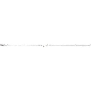 Sterling Silver .06 CTW Natural Diamond Branch Bar 6 1/2-7 1/2" Bracelet